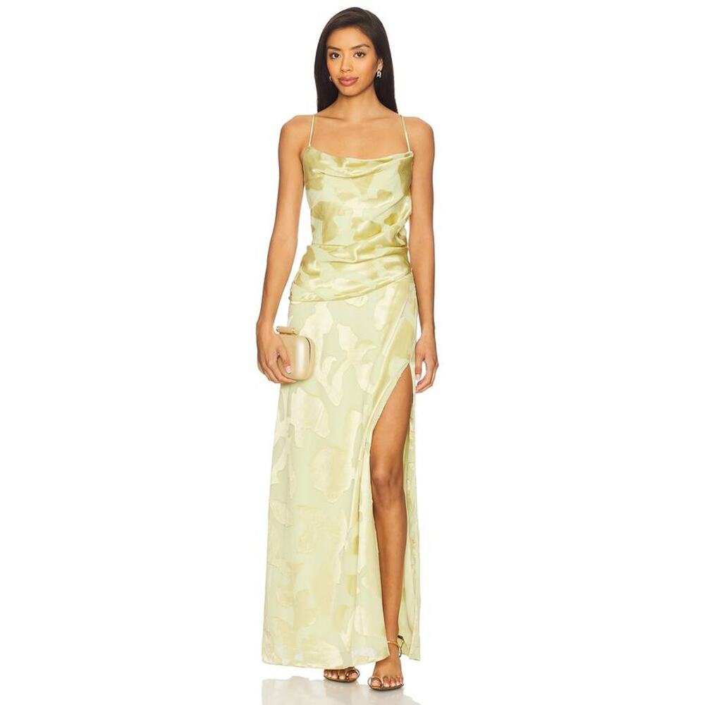 Simkhai Jessa Sleeveless Draped Gown in Sunglow 4